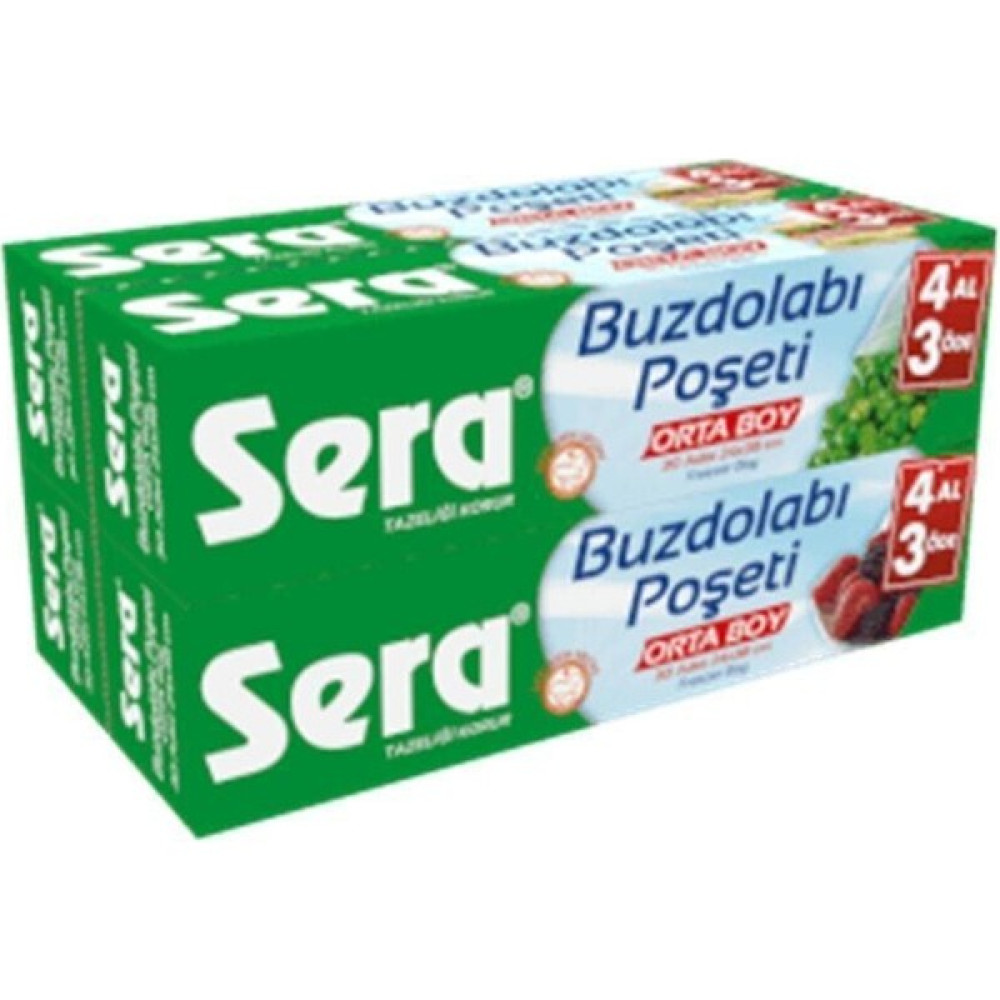 Sera Buzdolabı Poşeti Orta Boy 4X30 Adet 24X38 cm Oto Boyaları Fiyatı