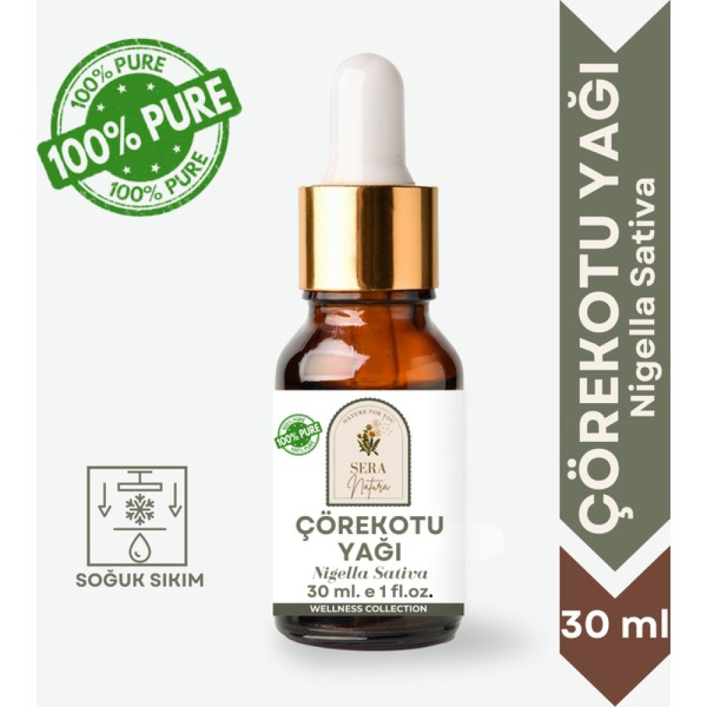 Sera Natura Çörekotu Yağı 30 Ml. %100 Saf Nemlendiriciler Fiyatı