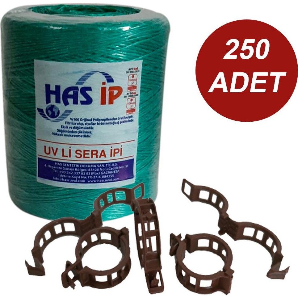 Sera Trend Has Sera Ipi ve Bitki Klipsi Fide Bağlama Ipi 250 Adet Her Bitkiyle Uyumlu Bitki Klipsi - 1 Adet Diğer Fiyatı