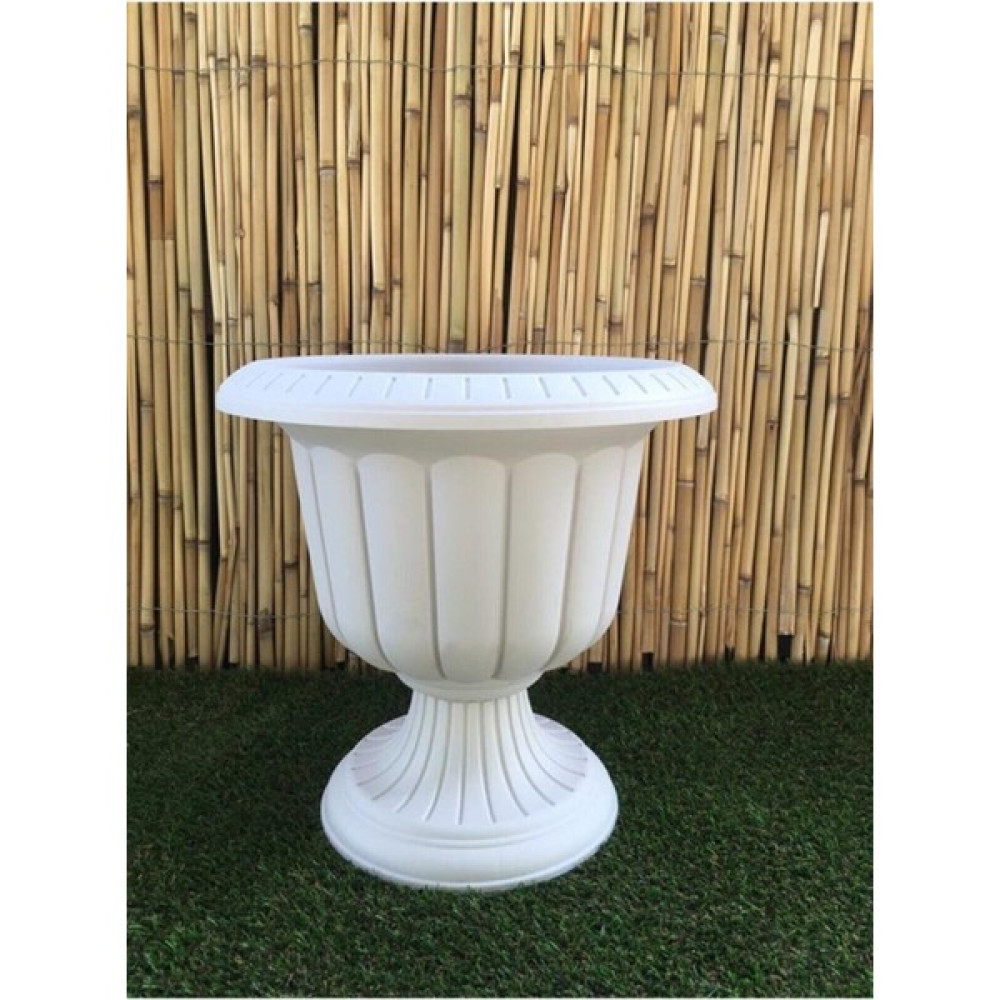 Serada Decor Plant Nergis Saksı Krem 35X43 cm 9,8 Lt Beyaz Ayaklı Plastik Saksı Bahçe Saksısı Saksı ve Aksesuarları Fiyatı