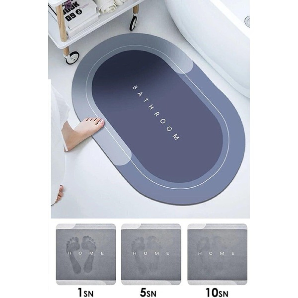 Seram Collection Diatom 3,5 mm 40X60 Süper Su Emici Banyo Paspası Diyatom Abdest Paspası - Mavi Klozet Takımı Fiyatı
