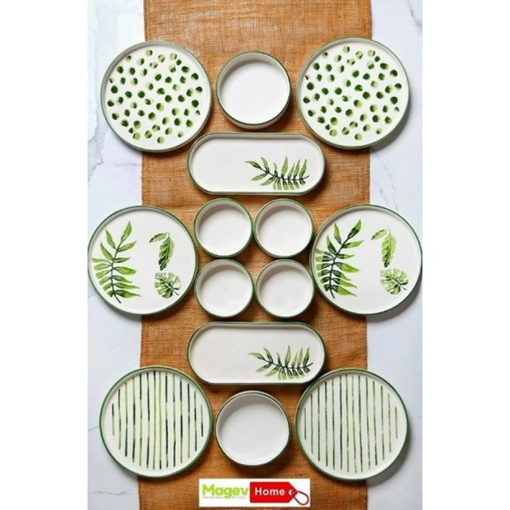 Seramik Kahvaltı Takımı 14 Parça 6 Kişilik Kahvaltı Seti - BPA FREE Kahvaltı Takımı Fiyatı