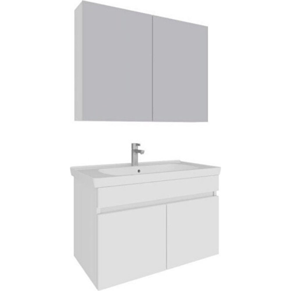 Seramiksan Pino 80 cm Banyo Dolap Takım Ytm - Beyaz Banyo Dolabı / Mobilyası Fiyatı