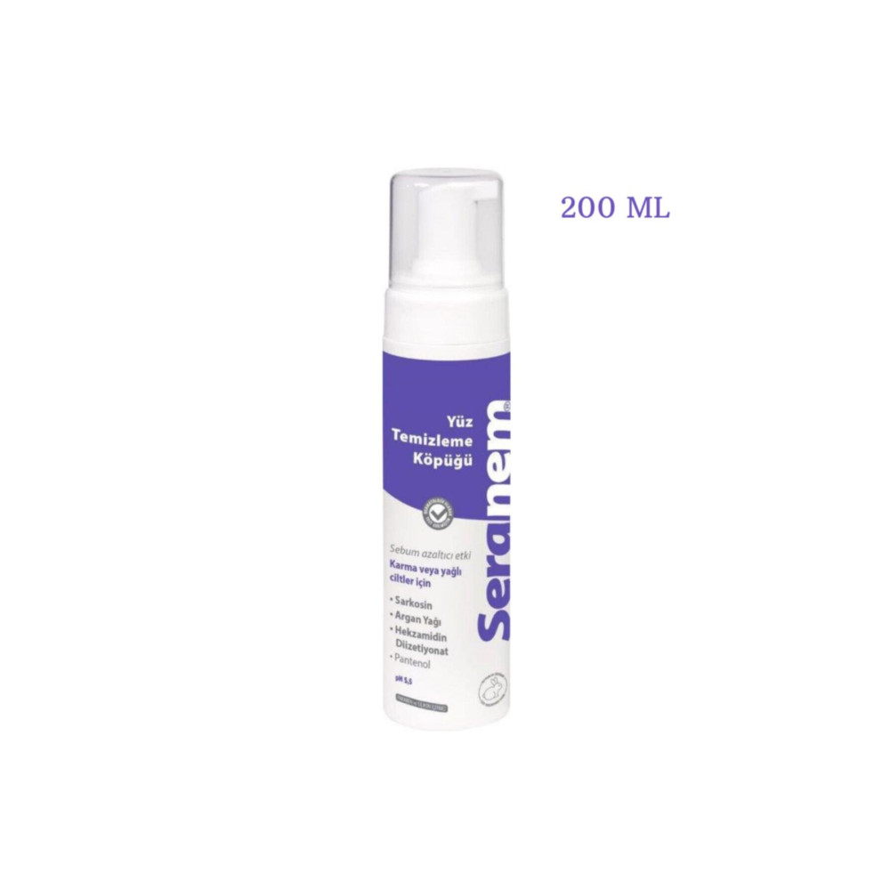 Seranem Karma Ve Yağlı Ciltler Için Yüz Temizleme Köpüğü 200ml Cilt Temizleme ve Peeling Fiyatı