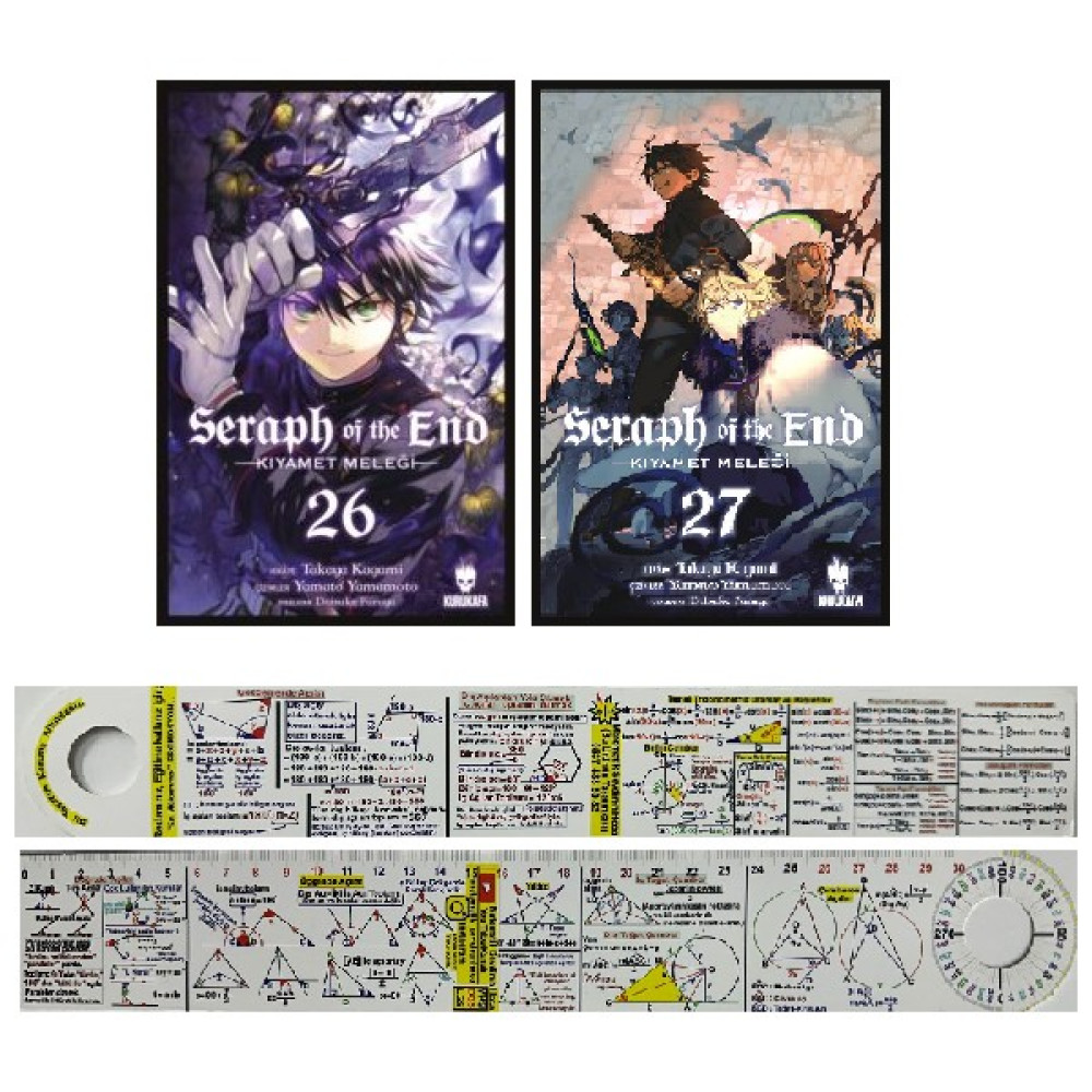 Seraph of the End 26 – 27. Ciltler Manga Seti 2 Kitap - Takaya Kagami - Matematik Öğreten Ayraç Çizgi Roman Fiyatı