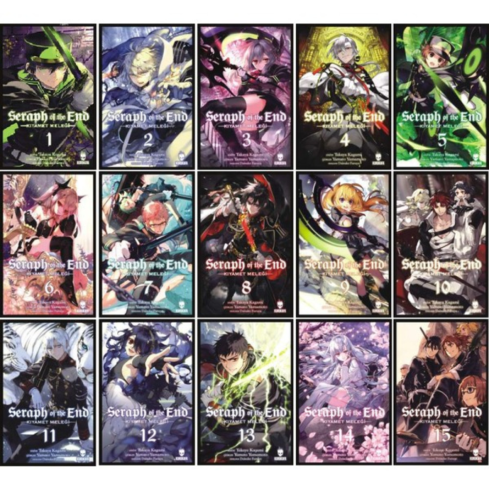 Seraph Of The End (Kıyamet Meleği) 15 Kitap Manga Seti - Takaya Kagami Çizgi Roman Fiyatı