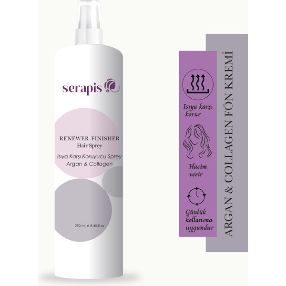 Serapis - Argan & Kolajen Isı Koruyucu ve Fön Kremi 250 ml Saç Bakım Maskeleri & Serumlar & Spreyler Fiyatı