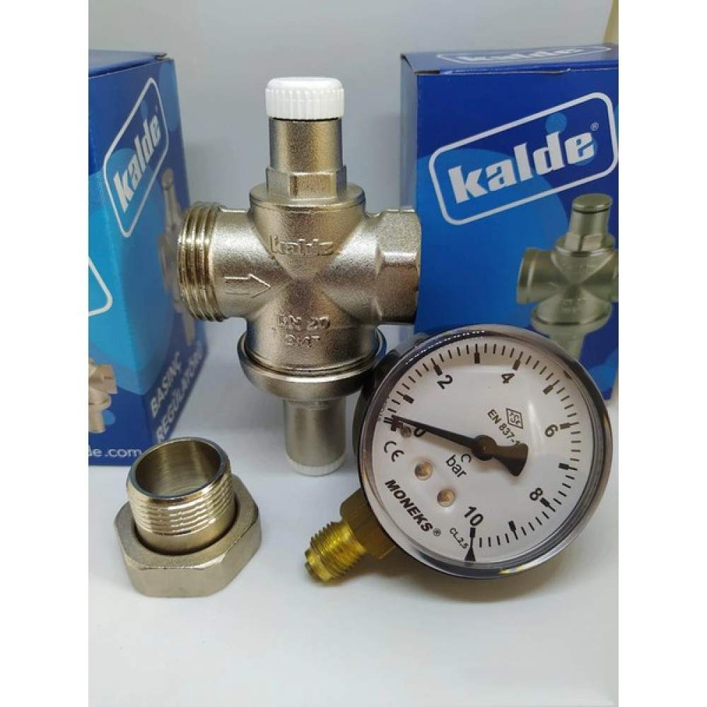 Seray Kalde Su Basınç Düşürücü Regülatör 1/2'' Rakorlu ve Manometreli Nalburiye & Hırdavat Fiyatı