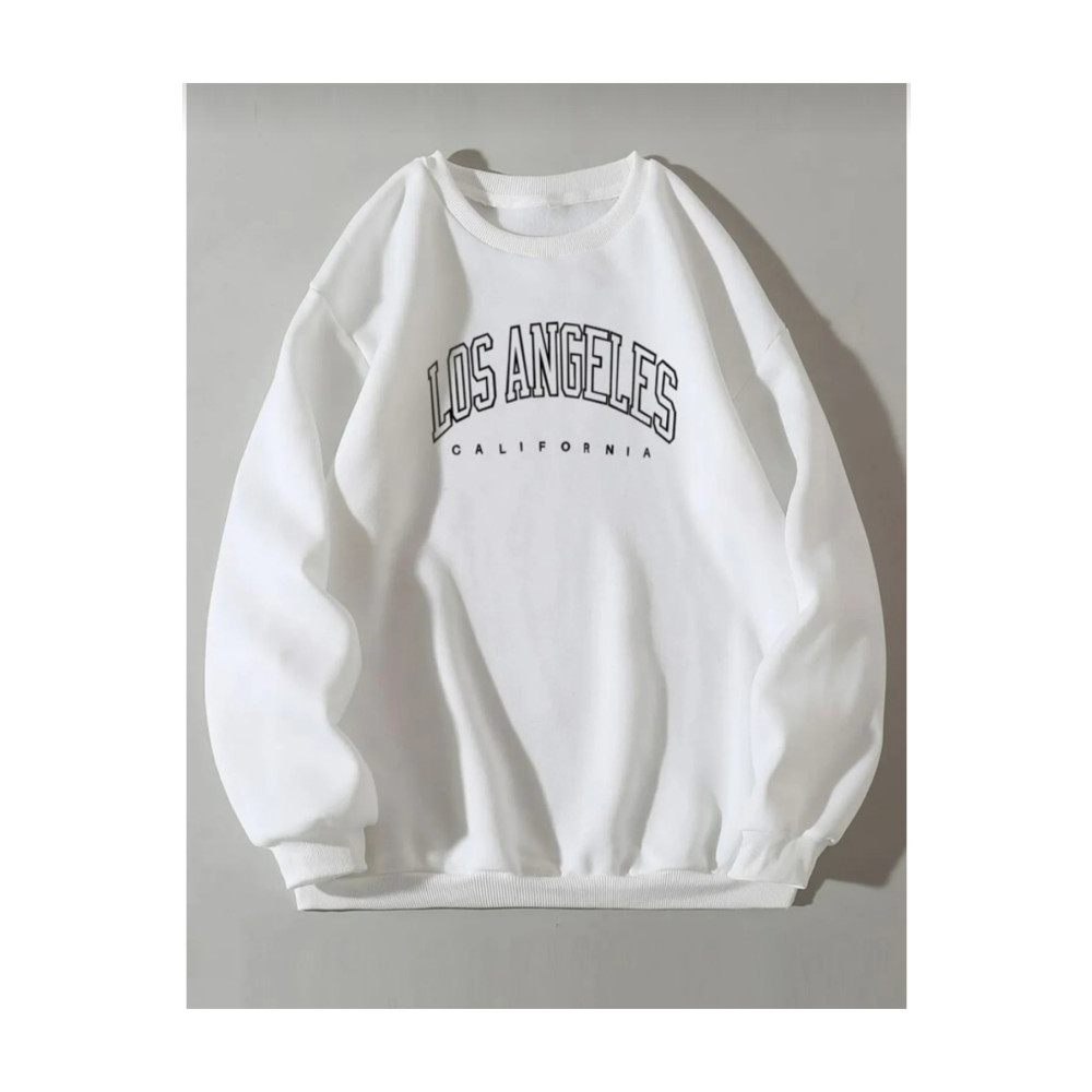 Serays moda Los Angeles Kız Erkek Çocuk Sweatshirt 10-11 Yaş Beden Bayan Sweatshirt Fiyatı