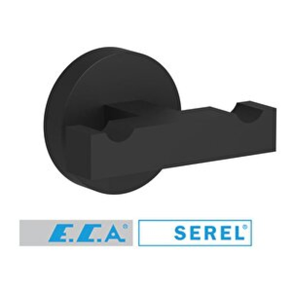 Serel Rita İkili Askılık Havluluk Mat Siyah 140112006s Havluluk Fiyatı