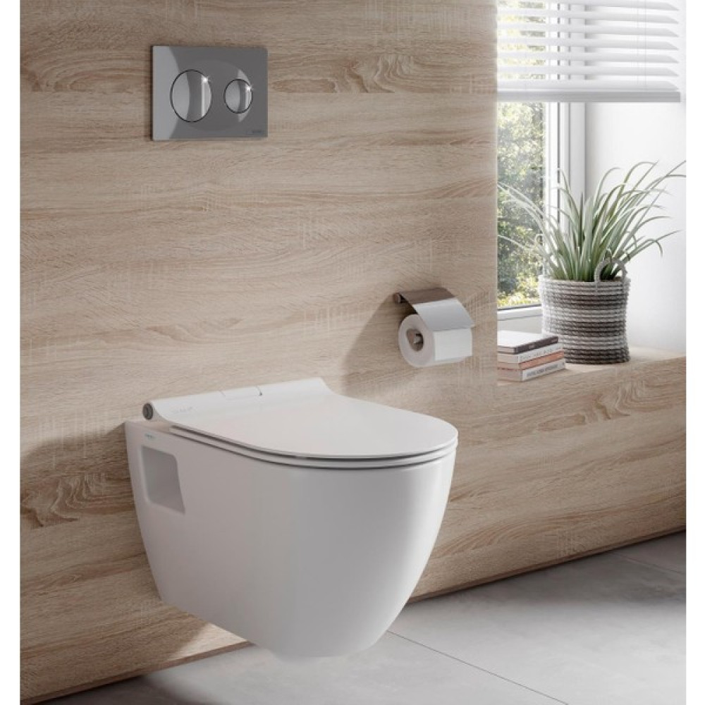 Serel Smart Asma Klozet + Serel Beta Slim Yavaş Kapanan Klozet Kapağı (SM23ODS110H+223BS00002) - Beyaz Klozet Fiyatı