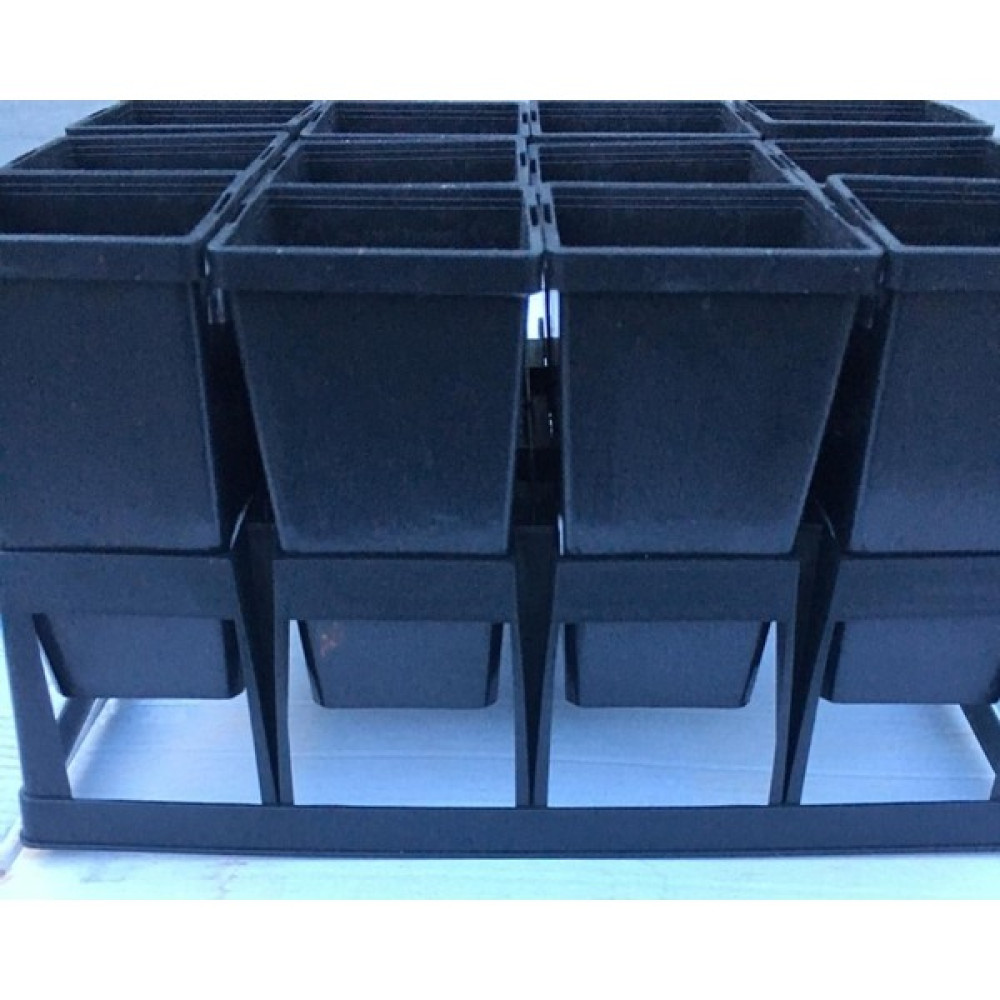 SERFİRAZ Kare Fidan Fide Çelikleme ve Üretimi Saksısı 12 Adet ve Taşıma Sepeti Ölçü 80X80X150 Saksı ve Aksesuarları Fiyatı