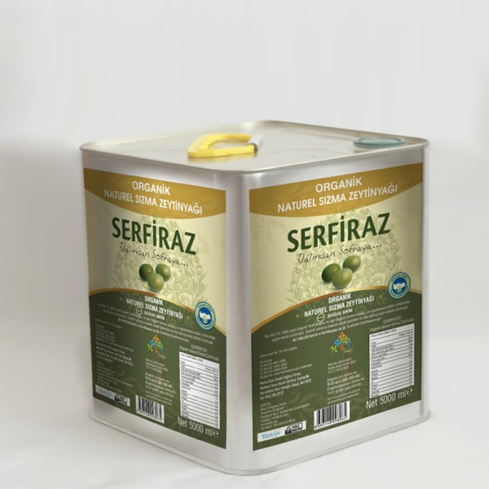 Serfiraz Soğuk Sıkım Organik Sertifikalı Naturelsızma Zeytinyağı 5000 Ml - 5 lt Oto Boyaları Fiyatı