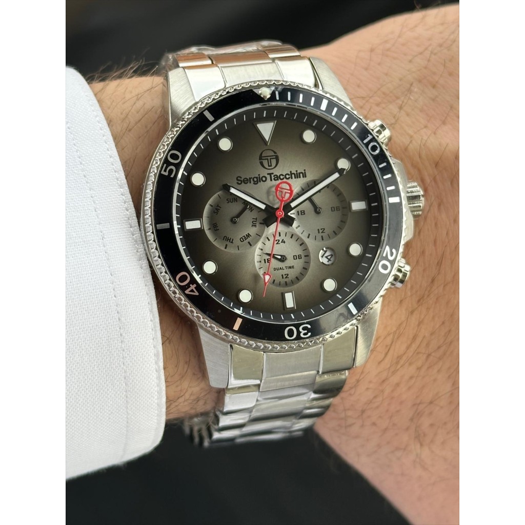 Sergio Tacchini Spor Dual Time Erkek Kol Saati - Metal Kol Saatleri Fiyatı