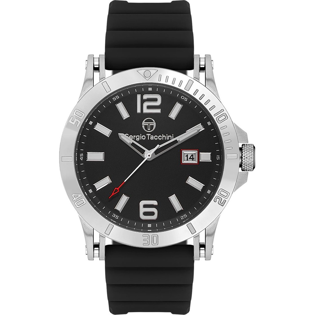 Sergio Tacchini ST.1.10427-1 Erkek Kol Saati - Siyah - Gümüş Kol Saatleri Fiyatı