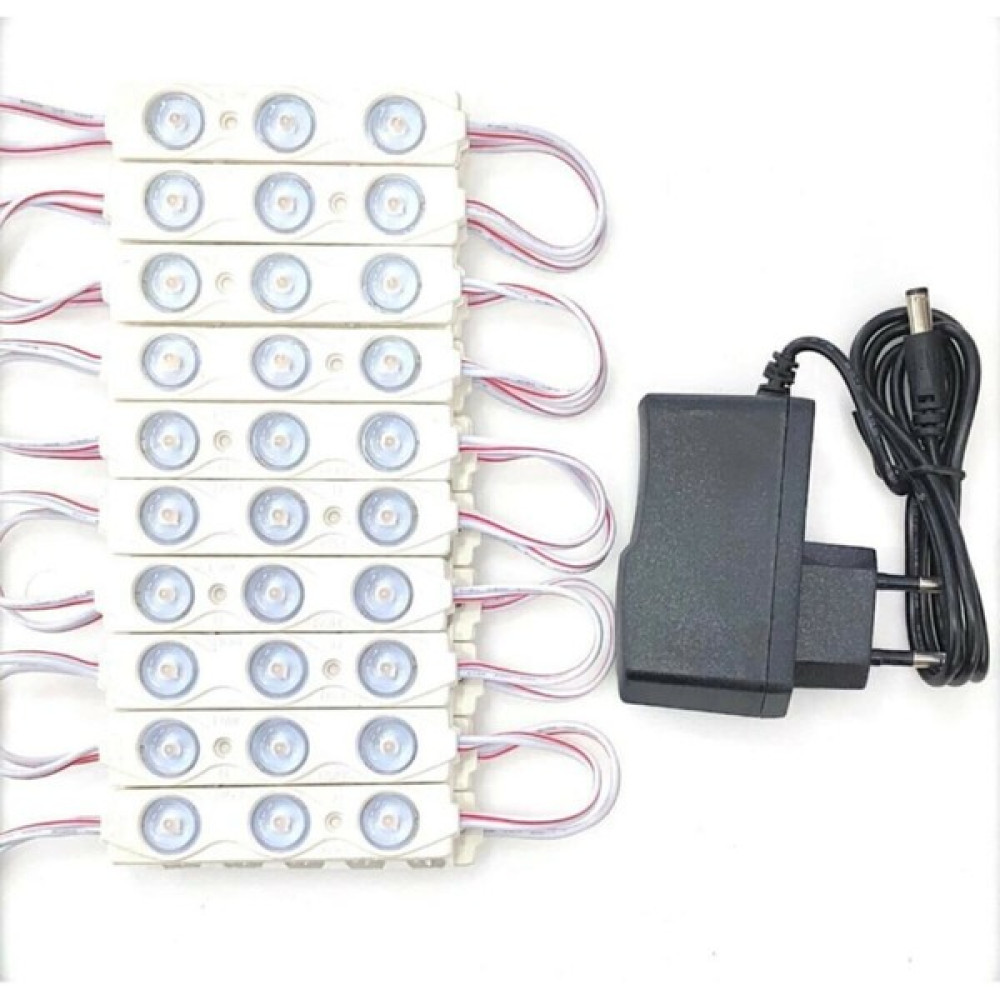 Serhat Led Serhatelk Mercekli Modül LED 1.5W 10 Adet Kırmızı Adaptörlü Tak Çalıştır Led Aydınlatmalar Fiyatı