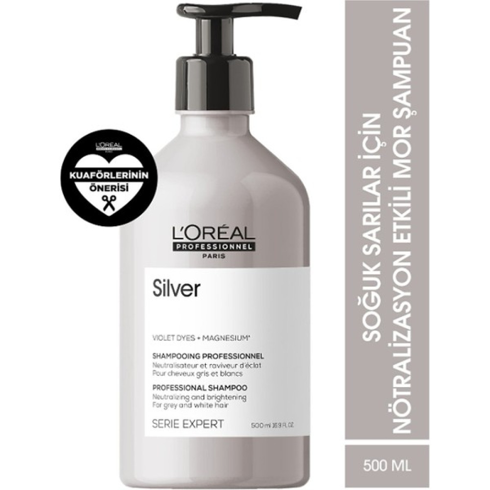 Serie Expert Silver Açık Renkli Saçlar Için Renk Koruyucu Şampuan 500 ml - 123ABC Oto Boyaları Fiyatı