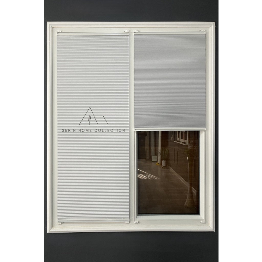 Serin Home Collection Honeycomb Beyaz Plise Perde Karartma ve Isı Yalıtım Özellikli - 50 x 160 cm Perde Fiyatı