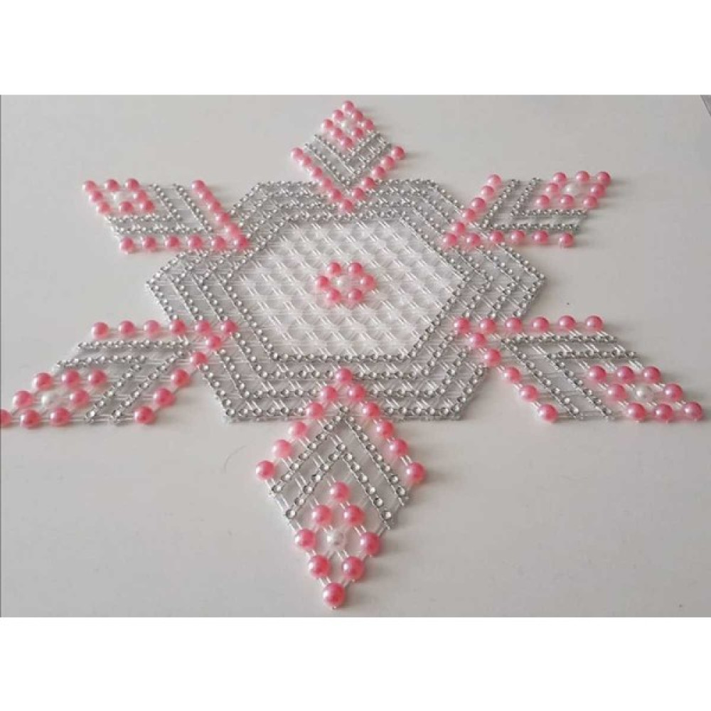 Serince Salon Takımı Kasnak Sehpa&vitrin Takımı 6 Parça - 19 x 19 cm - Pembe Masa Örtüsü Fiyatı