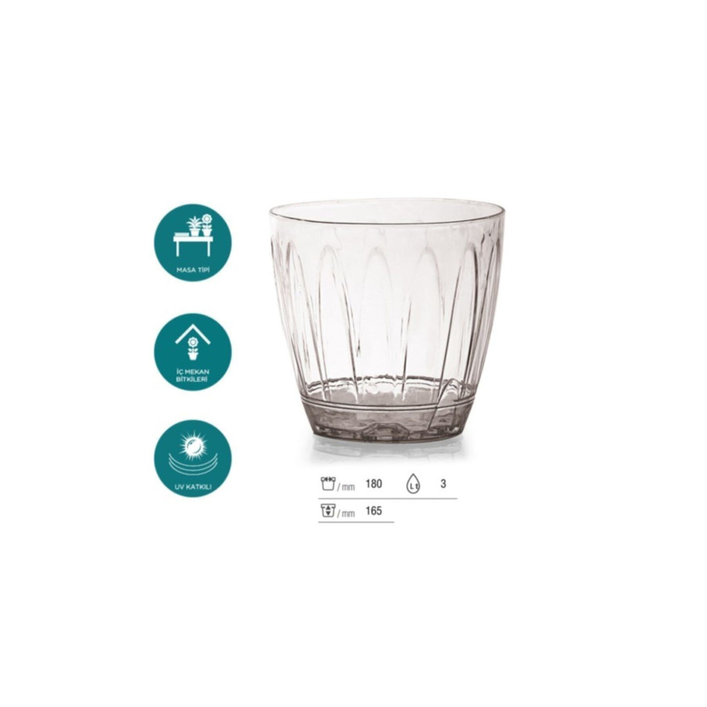 SERİNOVA - Orkide Saksısı - Şeffaf Saksı - 3 Lt Saksı ve Aksesuarları Fiyatı
