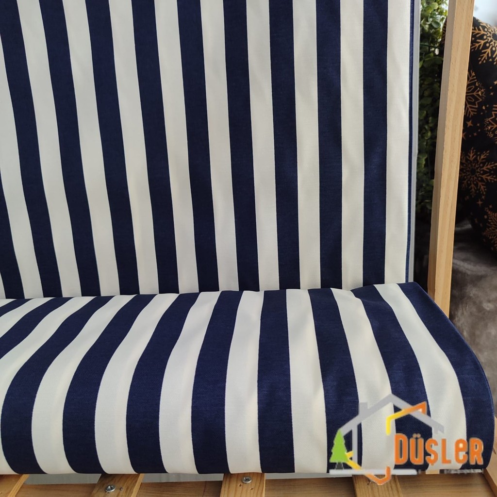 Şeritli Çizgili Desenli Su ve Leke Itici Panama Keteni Küçükçalık Premier Duck Kumaş Bezi 100X180 - Lacivert - Beyaz - 100 cm - 180 cm SSD / Solid State Drive Fiyatı