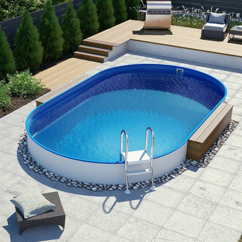 Sermed Havuz Yüzme Havuzu Maldiv Silver Set Yarı Gömme Tip 5 x 2.5 Metre H:120 cm Şişme Su Ürünleri Fiyatı