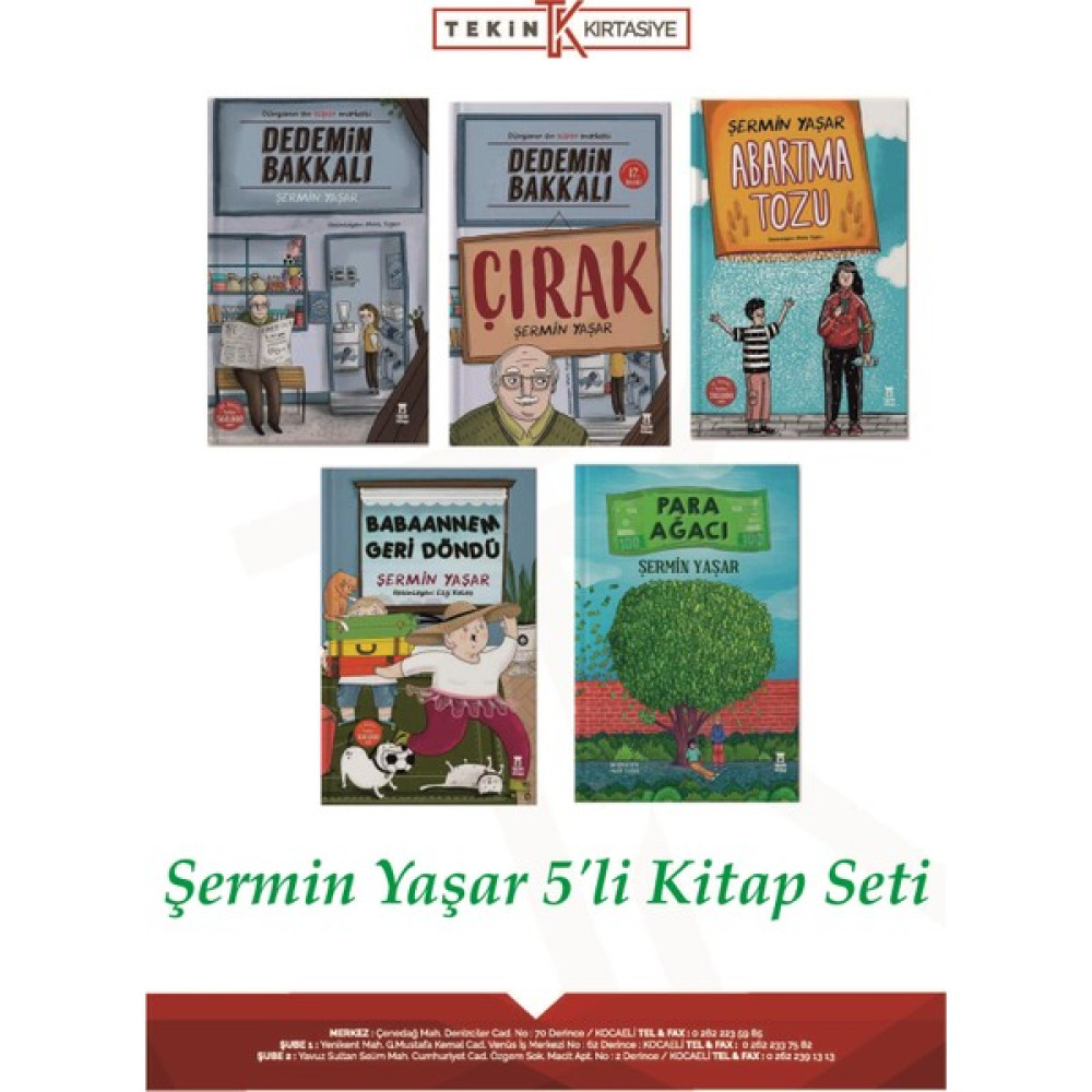 Şermin Yaşar 5'li Kitap Seti - Dedemin Bakkalı ve Sonrası - Şermin Yaşar Öykü Kitapları Fiyatı