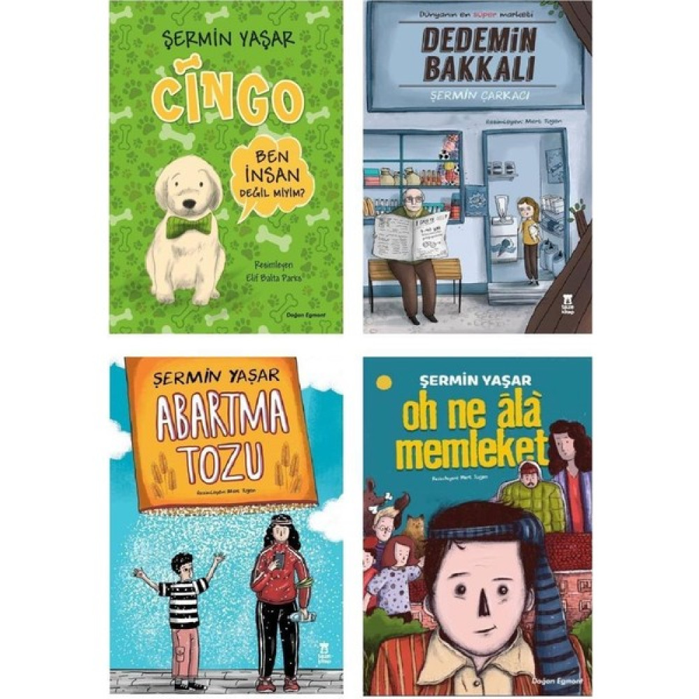 Şermin Yaşar Dedemin Bakkalı Cingo Abartma Tozu Oh Ala Memleket Set 4 Kitap - Şermin Yaşar Çocuk Öykü Fiyatı