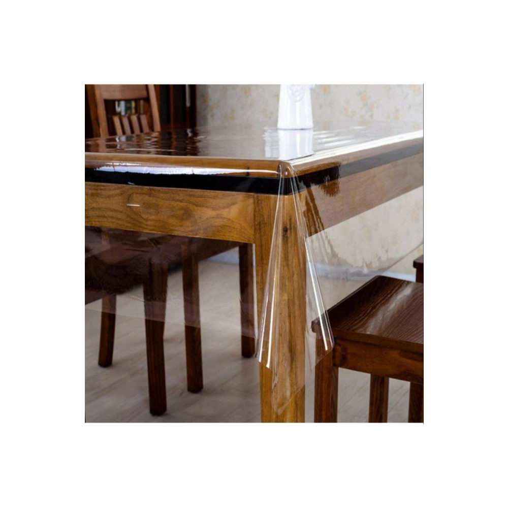 Seroni Şeffaf Naylon Muşamba Pvc 0.18mm Kalınlık Masa Örtüsü 140 CM Beden Masa Örtüsü Fiyatı