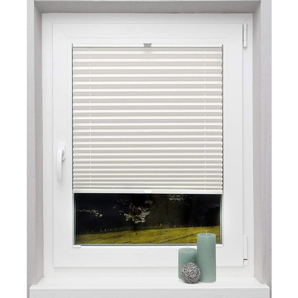 Serplise Cam Balkon Perdesi Ekru Desenli (Vidalı Montaj) - Gri - Ekru - 100 x 140 cm Stor Perde Fiyatı