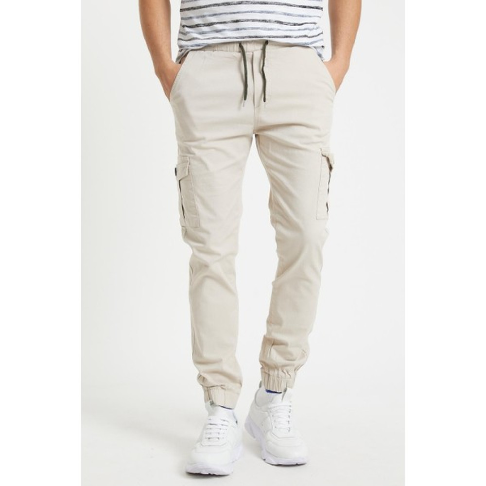 Serseri Jeans Slim Fit None Denim Yandan Cepli Bel Bağcıklı, Paçaları Lastikli Esnek Kumaş Erkek Kargo Pantolon Erkek Pantolon Fiyatı