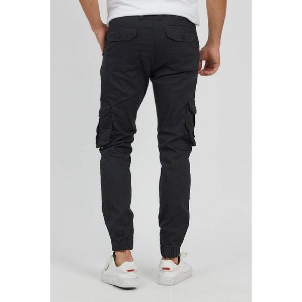 Serseri Slim Fit None Denim Yanı Körüklü Cepli, Düğmeli, Paça Lastikli Esnek Kumaş Erkek Kargo Pantolon Erkek Pantolon Fiyatı