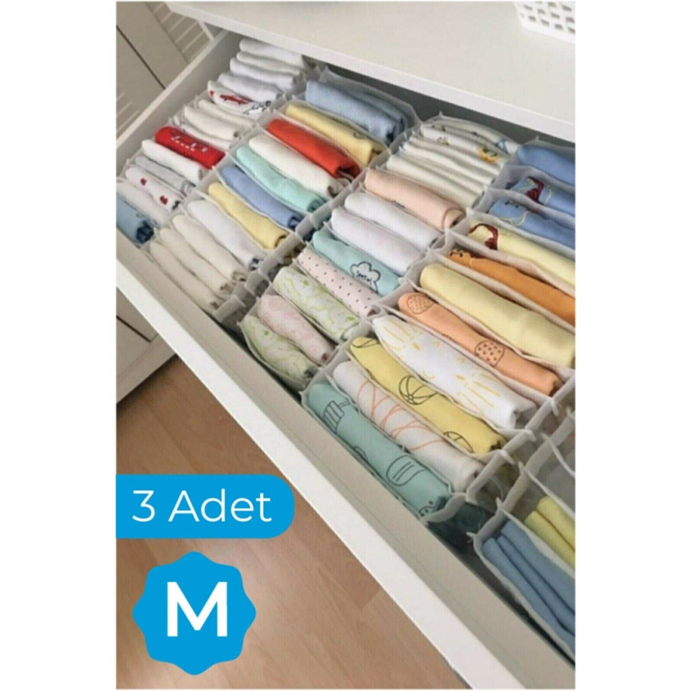 Serstil 3 Adet - Medium 11 Gözlü Çekmece Içi Düzenleyici Organizer 16 X 40 X 12 Dolap İçi Düzenleyici Fiyatı
