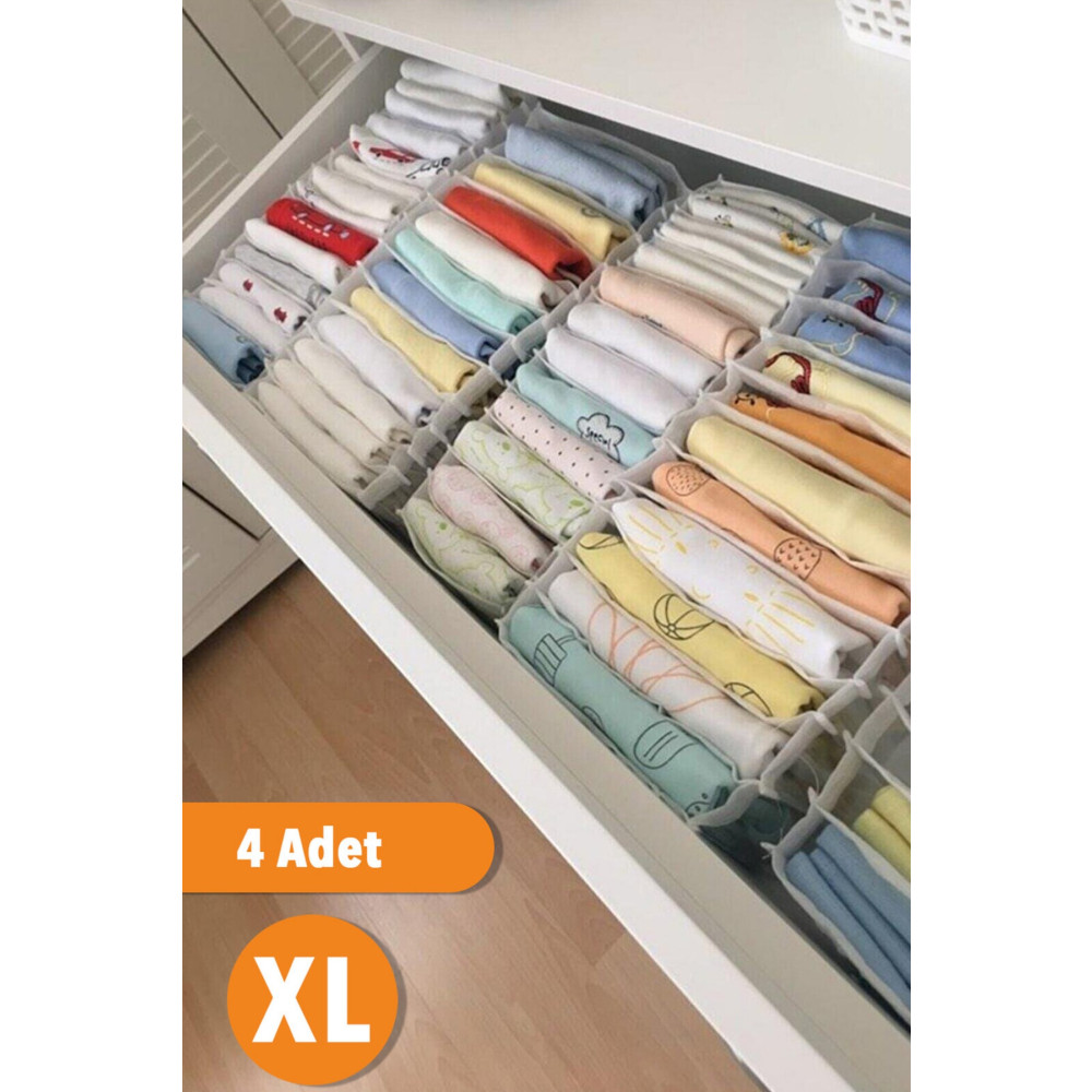 Serstil 4 Adet - Xlarge 8 Gözlü Çekmece Içi Düzenleyici Organizer 31 X 36 X 12 Dolap İçi Düzenleyici Fiyatı