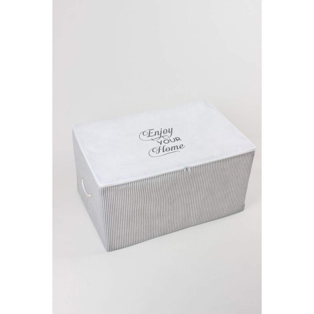 Serstil Baskı Detaylı Gri Çizgili 63 x 40 x 34 cm Orta Boy Hurç Hurç Fiyatı