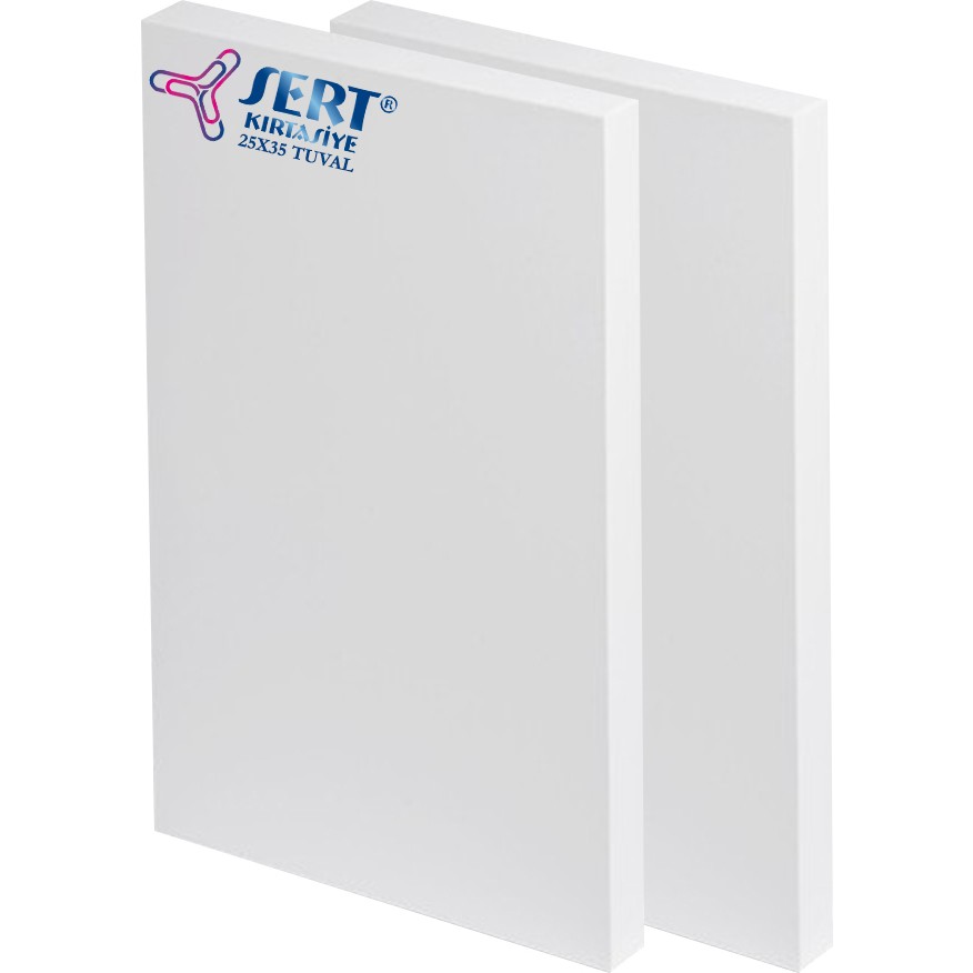 Sert Kırtasiye Tuval 25CM x 35CM Arkadan Zımbalı Tuval 2li Paket Diğer Fiyatı
