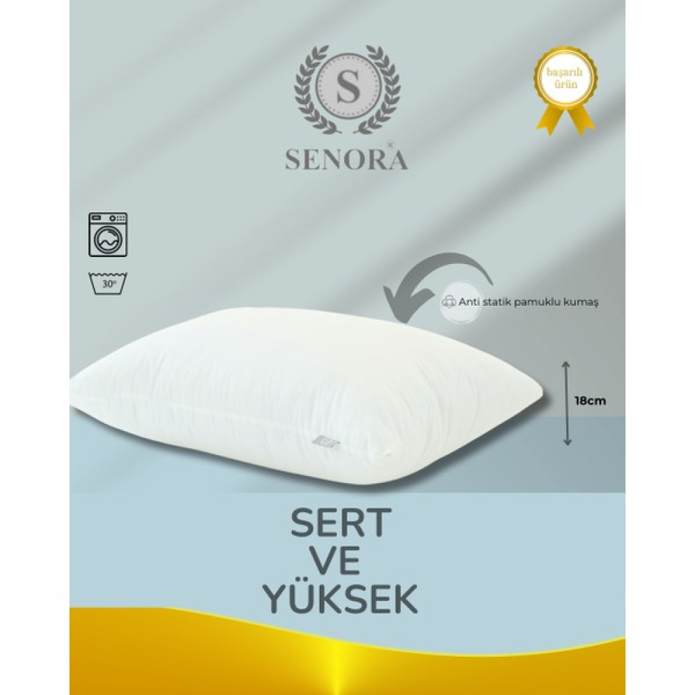 Sert ve Yüksek Yastık - Beyaz - 50 x 70 cm Yastık Kılıfı Fiyatı