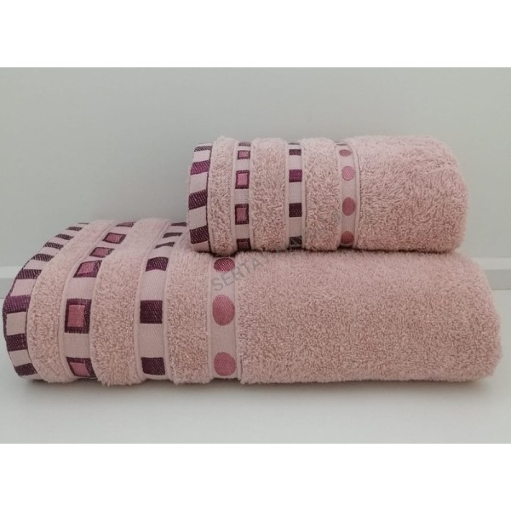 Sertay Can 50X90 /85X150 %100 Pamuk Bukle El/banyo Havlusu Set-2 - Somon - 90 x 150 cm Banyo Havlusu Fiyatı