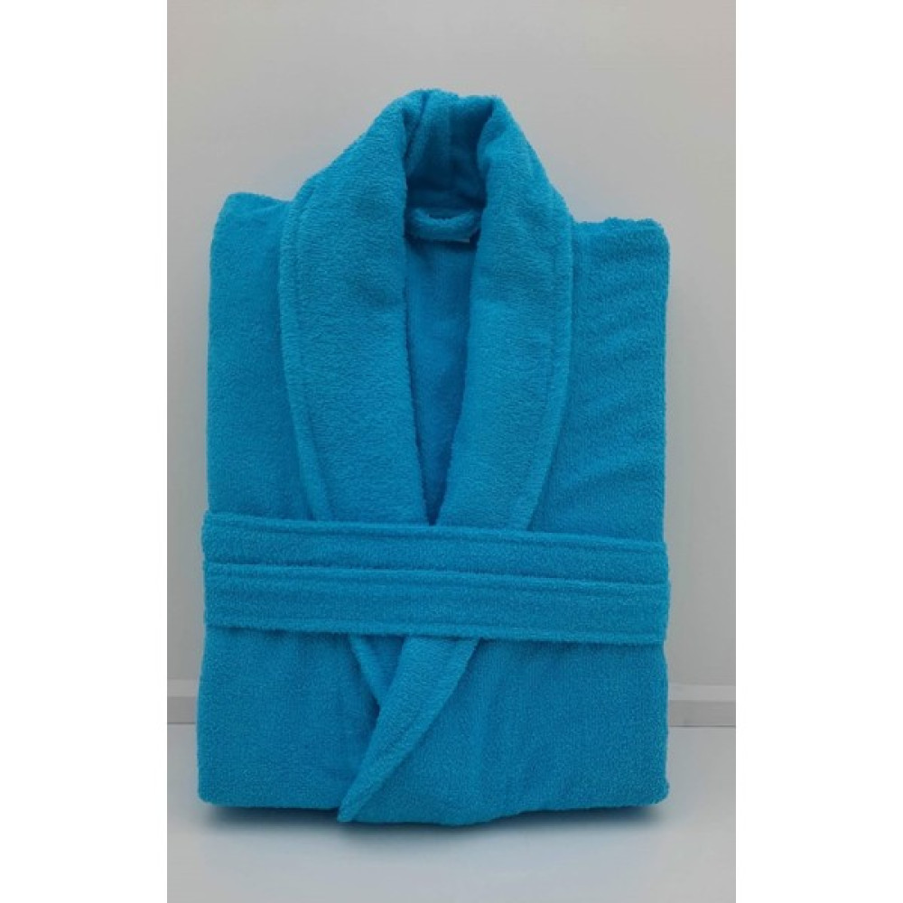 Sertay Havlu %100 Pamuk Bukle Lüks Tek Bornoz S0048 - XL - Turkuaz Bornoz Fiyatı