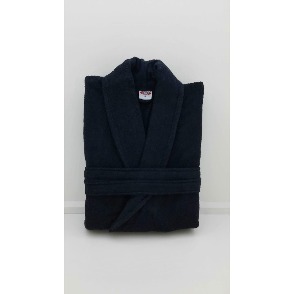 Sertay Pamuk Bukle Lüks Tek Bornoz S0083 - 2XL - Siyah Diğer Fiyatı