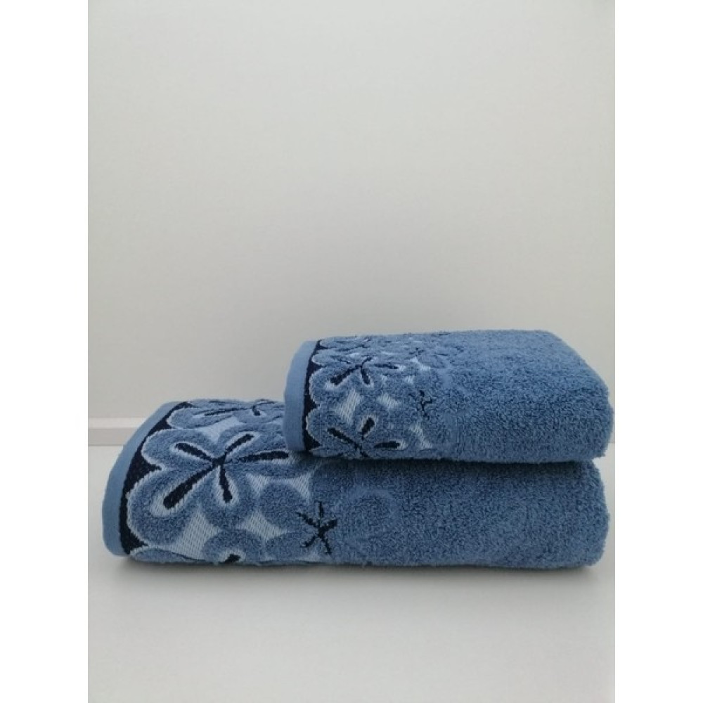 Sertay Sudem 50X90 /85X150 %100 Pamuk Bukle El/banyo Havlusu Set-8 - İndigo - 90 x 150 cm Banyo Havlusu Fiyatı