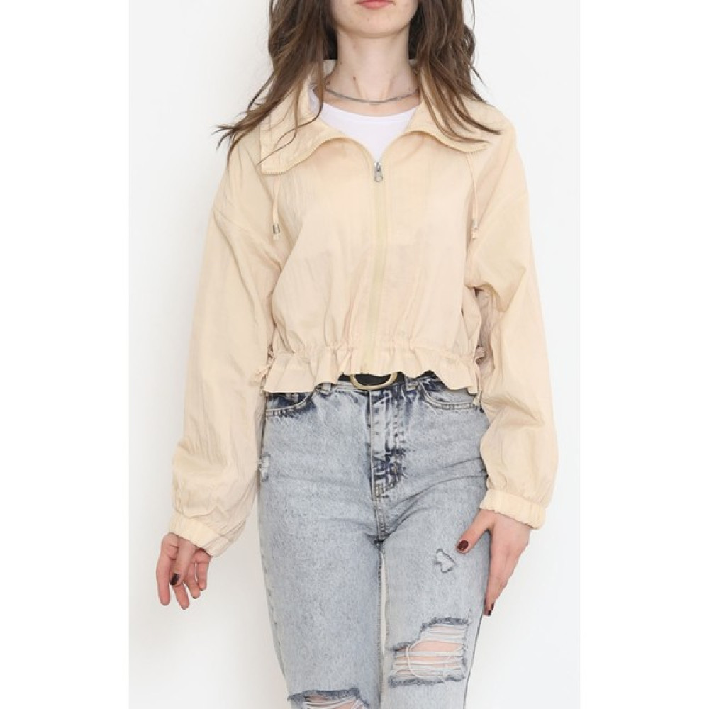 Serte Crop Ceket Bej - 2298.1367. Bayan Ceket Fiyatı