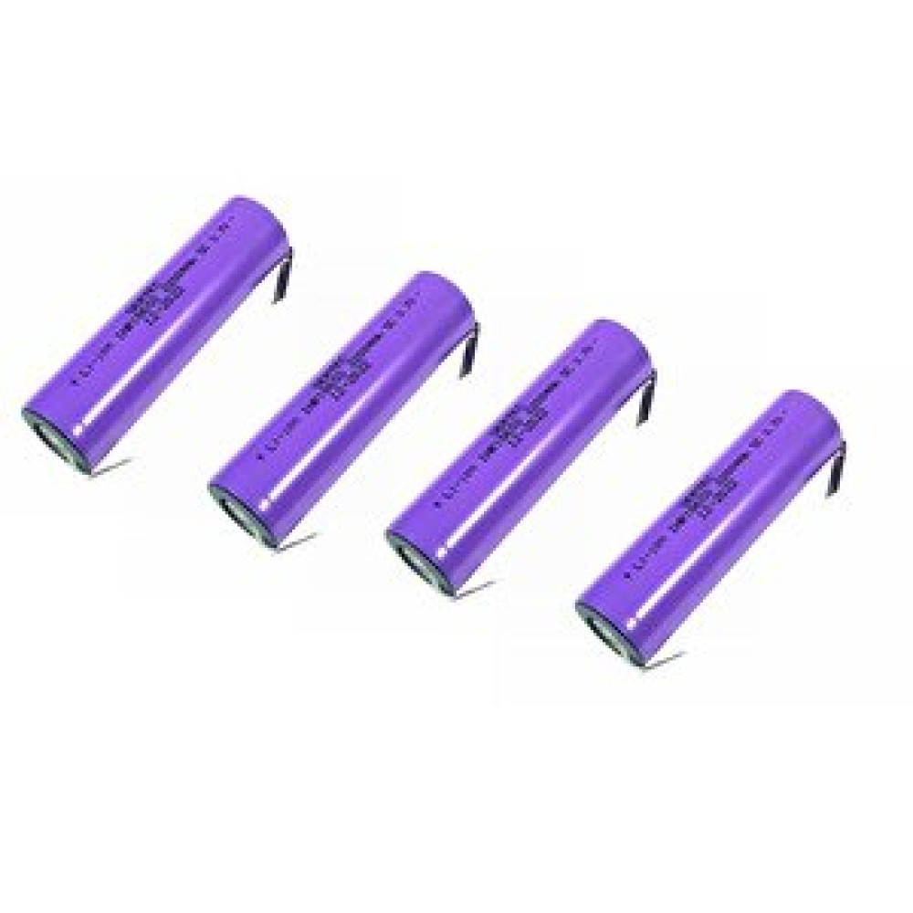 Sertec 18650 Şarjlı Pil 3.7v 2200mah 5c Li-ion Puntolu Mor - 4adet Elektrik ve Aydınlatma Fiyatı