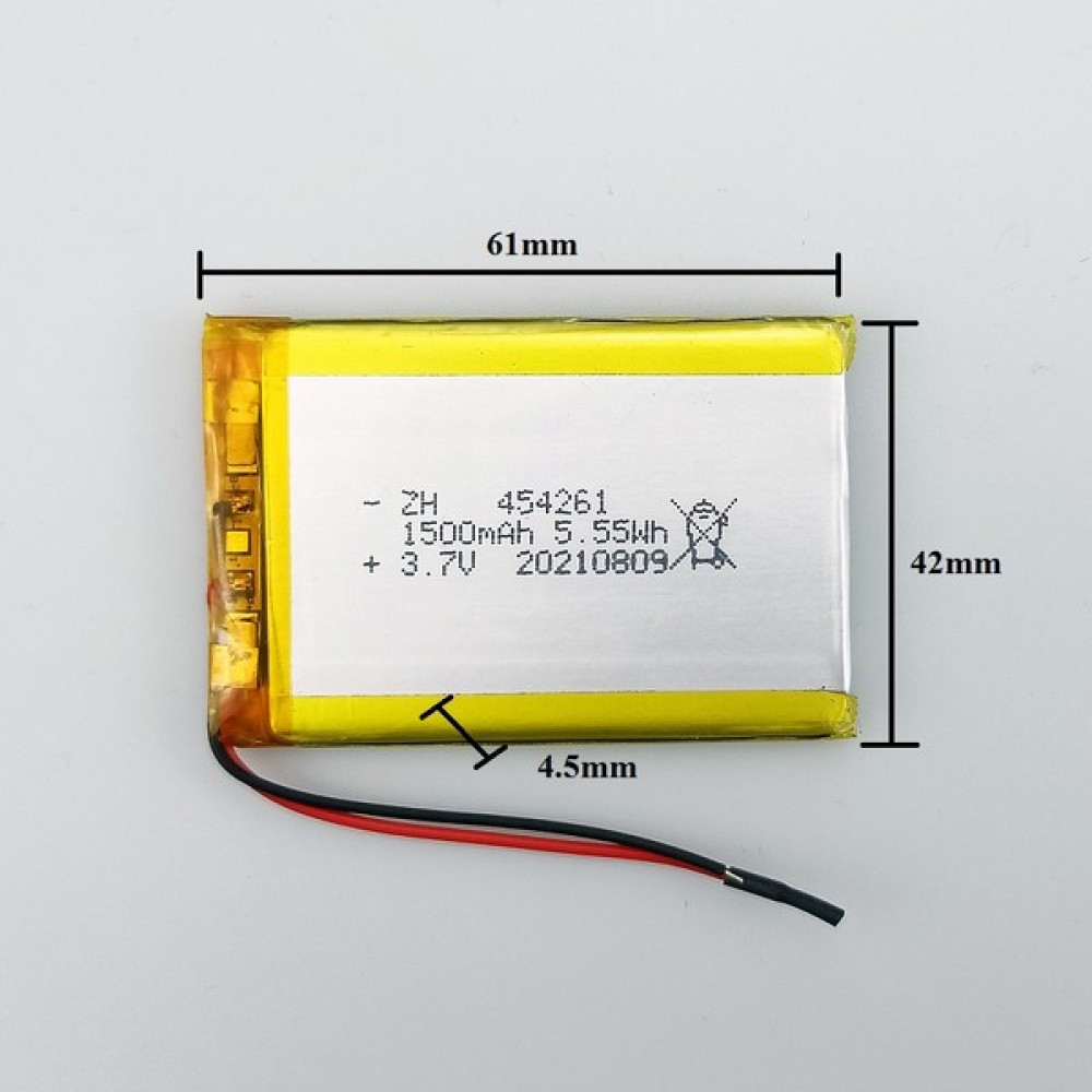 Sertec 454261 3.7V 1500MAH Şarj Edilebilir Lityum Polimer Pil Diğer Fiyatı