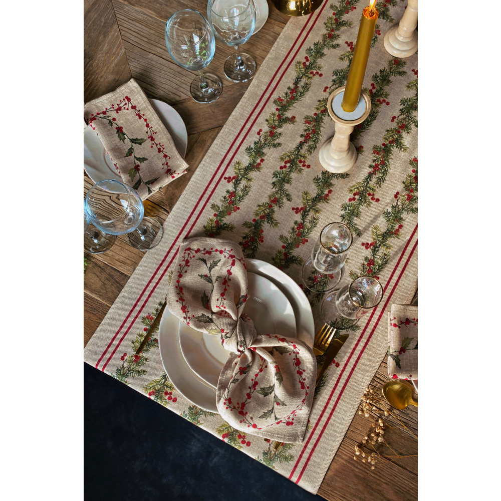 Sertex Home Kokina Desenli Şeritli Runner Runner Fiyatı