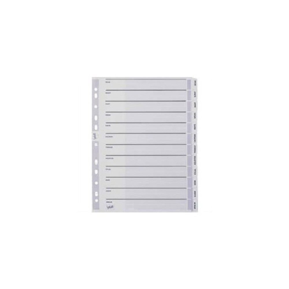 Serve Ayraç (A4/Ocak-Aralık/Şeffaf)180Gr/M² Karton, Sv-5329 Ayraç & Seperatör Fiyatı