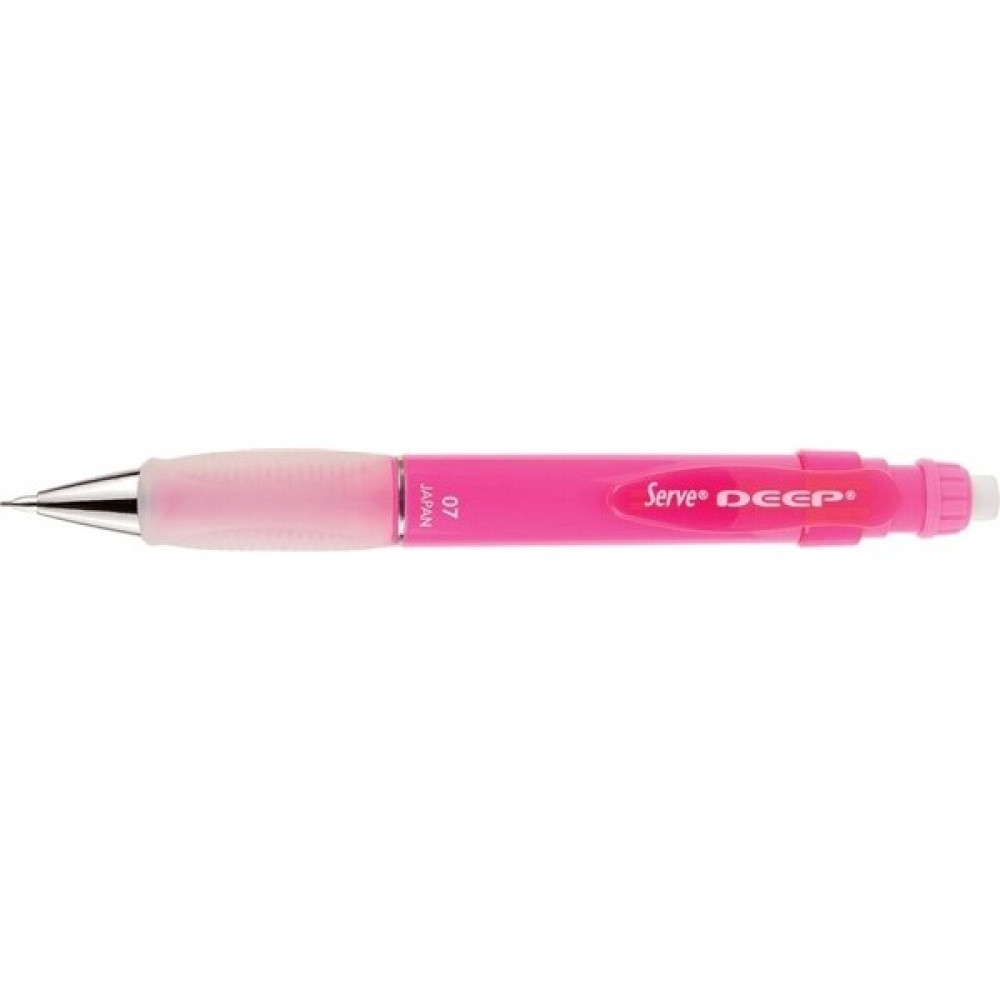 Serve Deep Mekanık Kursun Kalem 07MM Fos Pembe Kurşun (Ahşap) Kalem Fiyatı