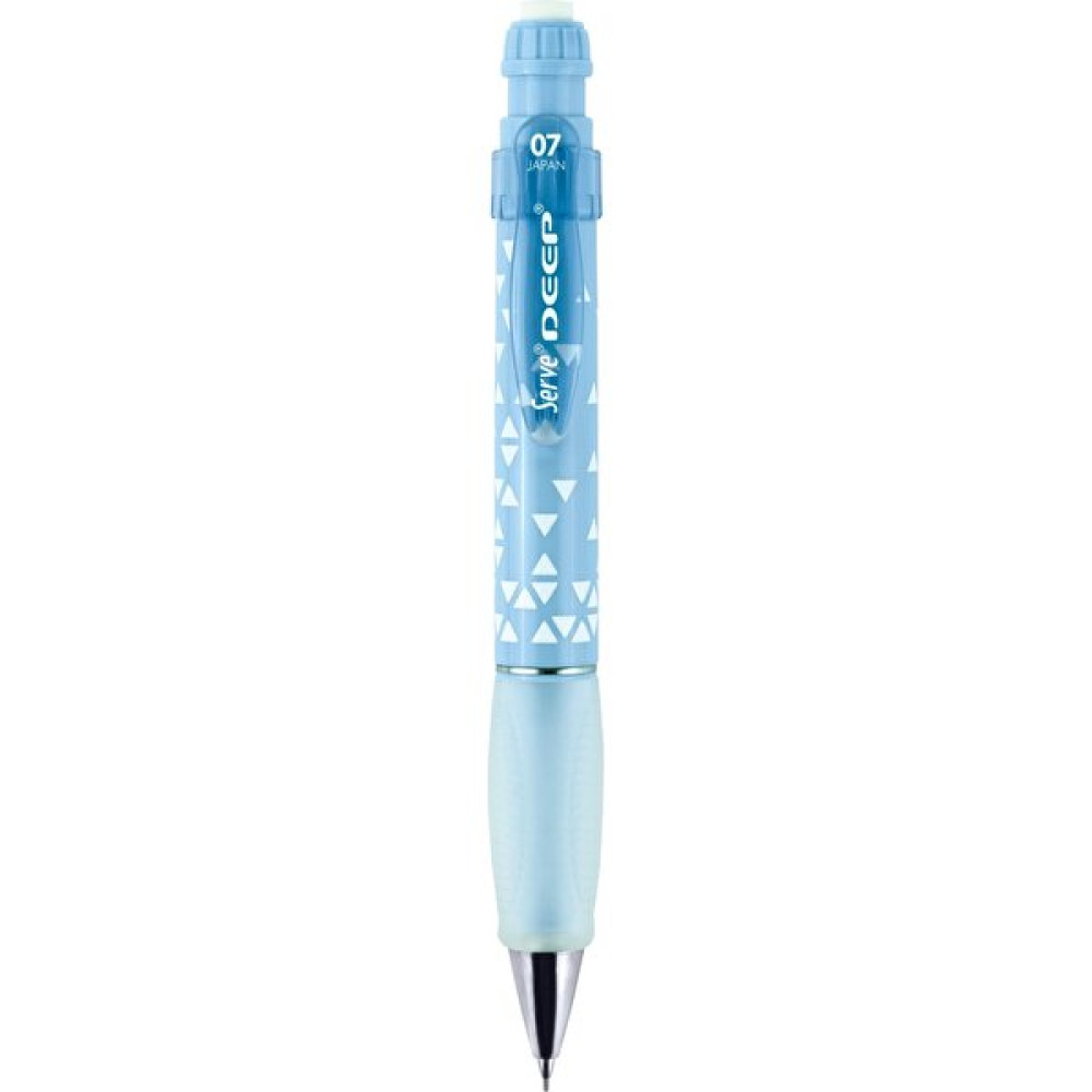 Serve Deep Üçgen Baskılı Mavi 0,7mm Versatil Kalem Kurşun (Ahşap) Kalem Fiyatı