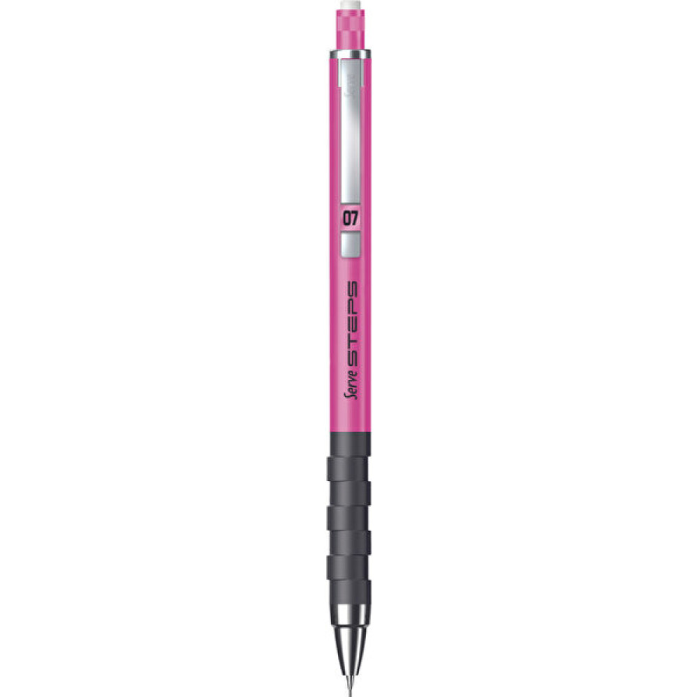 Serve Steps Versatil Uçlu Kalem 0.7 mm Fosforlu Pembe Mekanik Kurşun (Versatil) Kalem Fiyatı