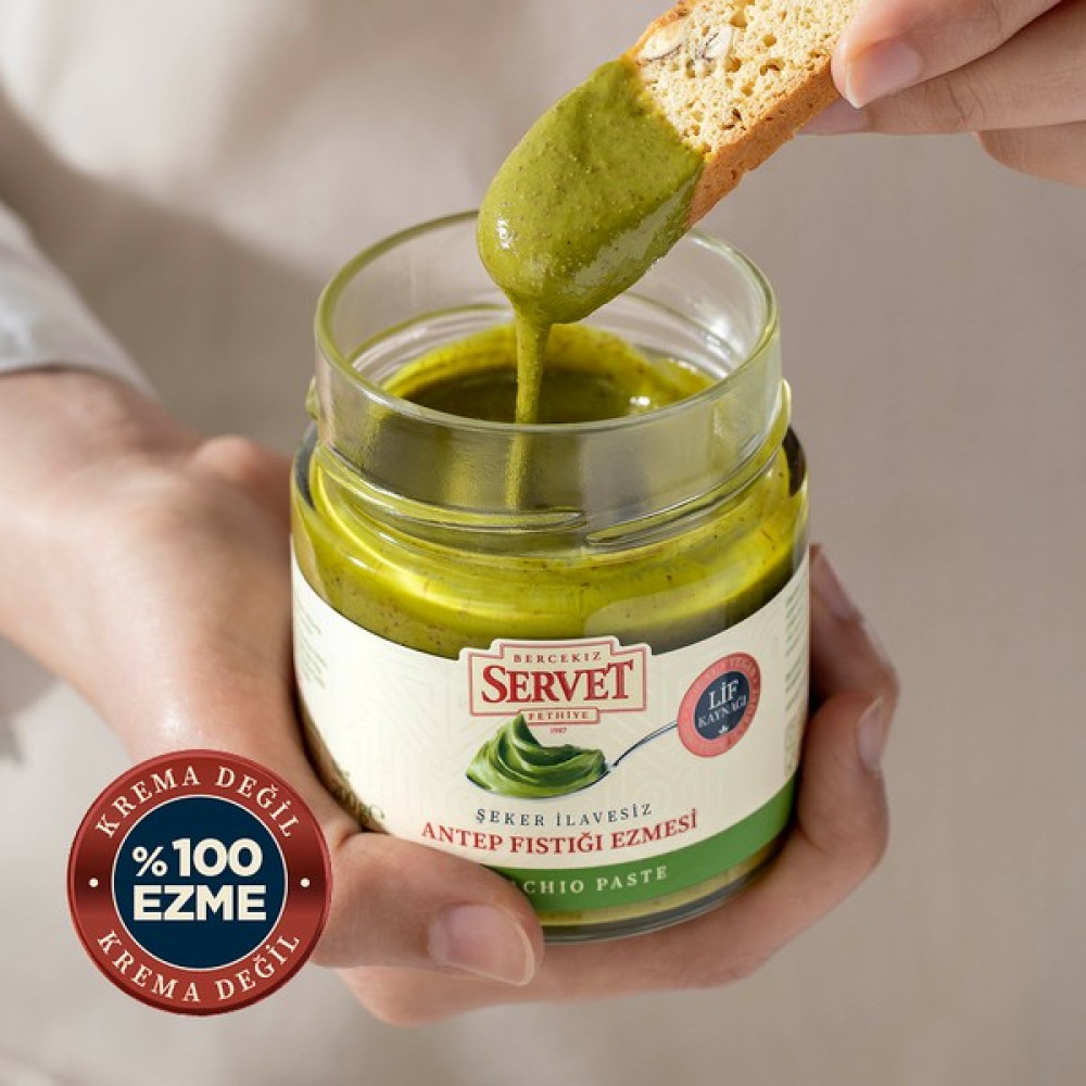 Servet Şeker İlavesiz %100 Antep Fıstığı Ezmesi 200 gr Diğer Fiyatı
